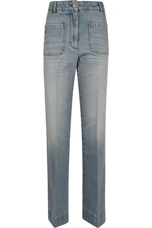Victoria Beckham Jeans, Dame, Blå, W27, Bomuld, Blå Jeans til Kvinder