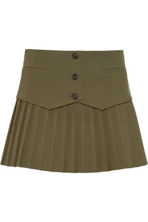 MVP Wardrobe Nederdel, Dame, Grøn, XS, Polyester, Trigger Mini Nederdel