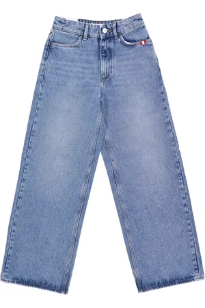 AMISH Jeans, Dame, Blå, W26, Denim, Højtaljet lige pasform denim jeans