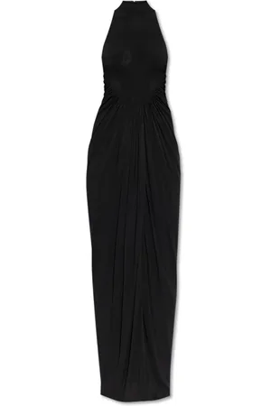 Alaïa Kjole, Dame, Sort, M, Draperet kjole