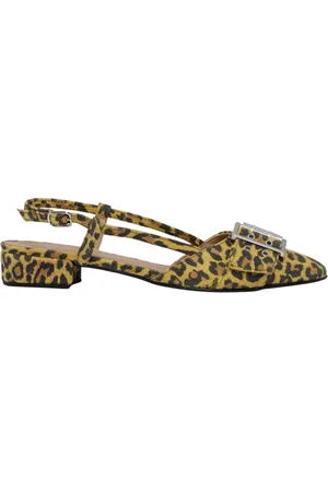 JoDis Sko, Dame, Flerfarvet, 38 EU, Læder, Giza Slingback Leopard