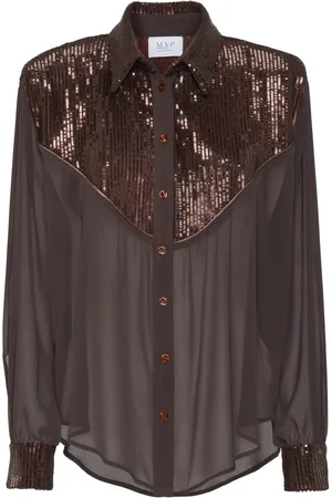 MVP Wardrobe Bluser & Skjorter, Dame, Brun, 2XS, Uld, Rocket Shirt