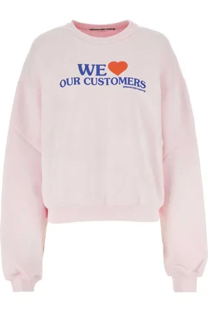 Alexander Wang Sweathshirts & Hoodies, Dame, Lyserød, L, Bomuld, Pastel Bomuldssweatshirt