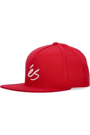 Es Tilbehør, Herre, Rød, ONE SIZE, Bomuld, Rød Flad Skygge Snapback Kasket