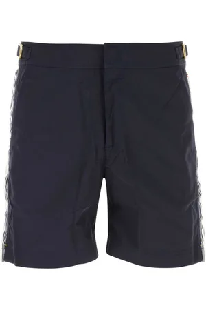 Orlebar Brown Badetøj, Herre, Blå, W30, Polyester, Bulldog Border Tape Badeshorts