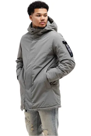 Pure Path Jakke, Herre, Grå, XL, Uld, Grøn Parka Vinterjakke Mænd