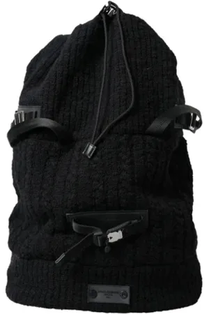 Dolce & Gabbana Pre-owned, Dame, Sort, ONE SIZE, Uld, Pre-owned Stof rygsaekke