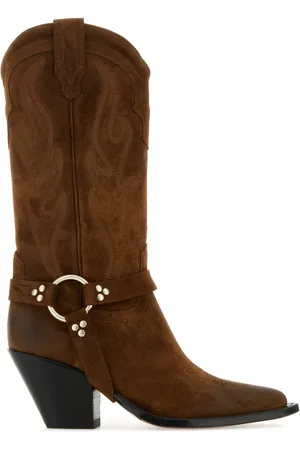 SONORA Sko, Dame, Brun, 36 EU, Suede, Suede Santa Fe Bælte Ankelstøvler