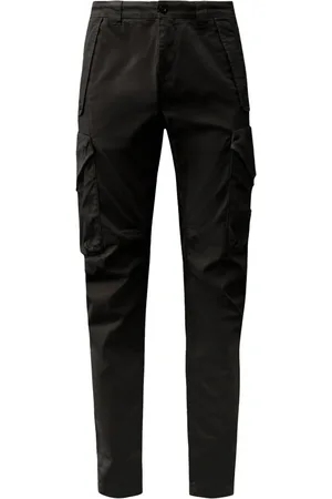 C.P. Company Bukser, Herre, Sort, 4XL, Satin, Sort Satin Cargo Bukser