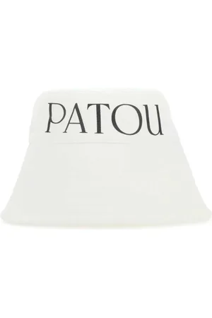 Patou Tilbehør, Dame, Hvid, L, Uld, Stilfuld hvid kanvas hat