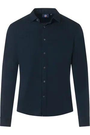 Fusalp Skjorte, Herre, Blå, 2XL, Bomuld, Casual Bluser