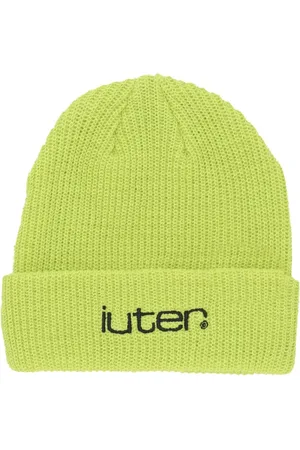 IUTER Tilbehør, Herre, Grøn, ONE SIZE, Uld, Gitter Lime Beanie Hat
