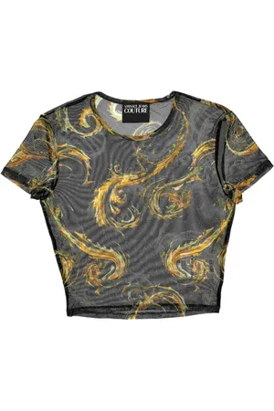 VERSACE Top, Dame, Sort, XS, T-shirts og Polos