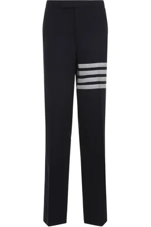 Thom Browne Bukser, Herre, Blå, L, Uld, Navy Drop Crotch Backstrap Bukser