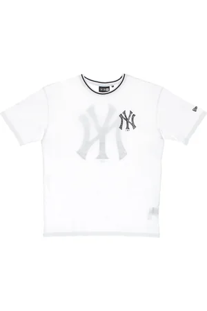 New Era Sport, Herre, Hvid, 3XL, Bomuld, MLB Distressed Grafisk Tee Hvid