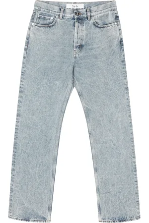 Séfr Jeans, Herre, Grå, W32, Bomuld, Stone Wash Classic Cut Jeans