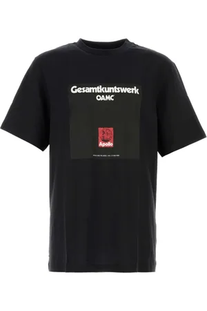 OAMC Top, Herre, Sort, S, Bomuld, Klassisk Sort Bomulds T-shirt