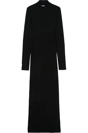 Cotton Citizen Kjole, Dame, Sort, L, Bomuld, Sort Turtleneck Maxi Kjole