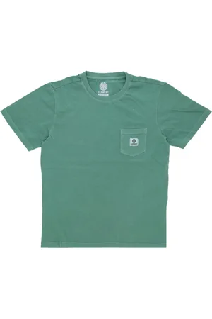 Element Top, Herre, Grøn, M, Bomuld, Lomme Pigment Tee Grøn T-shirt