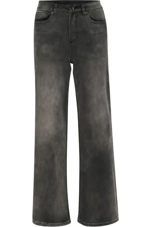 Kaffe Jeans, Dame, Blå, XS, Denim, Højtaljede Jeans Medium Grå Denim