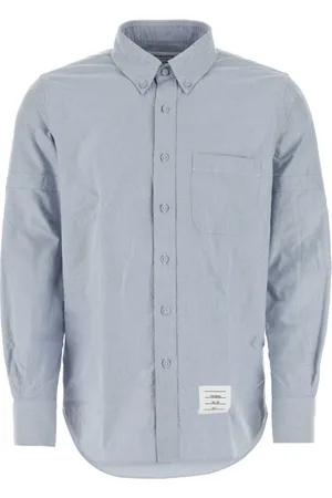 Thom Browne Skjorte, Herre, Blå, L, Bomuld, Cerulean Oxford Skjorte