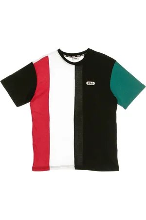 Fila Top, Herre, Flerfarvet, L, Blokeret Tee Herre T-shirt Sort/Grøn/Hvid