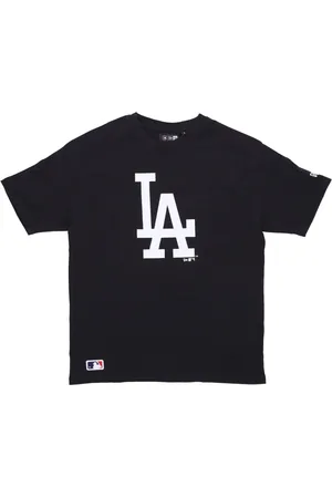 New Era Top, Herre, Sort, XL, Bomuld, Dodgers Baseball Tee Sort/Hvid