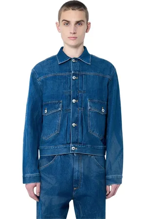 Vivienne Westwood Jakke, Herre, Blå, L, Denim, Orb Pyntet Denim Jakke