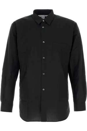 Comme des Garçons Skjorte, Herre, Sort, L, Uld, Sort uldskjorte