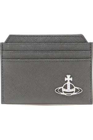 Vivienne Westwood Tilbehør, Herre, Sort, ONE SIZE, Uld, Saffiano Finish Kortholder