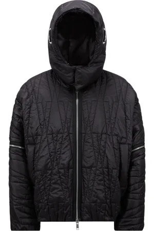 Moncler Jakke, Dame, Sort, XS, Polyester, Quiltet dunjakke med aftagelige ærmer
