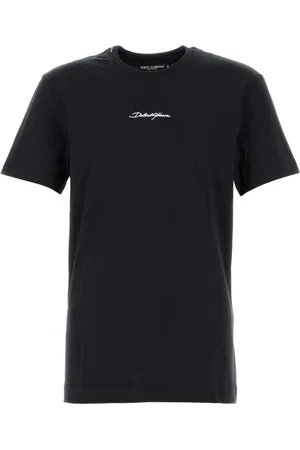 Dolce & Gabbana Top, Herre, Blå, S, Bomuld, Midnight Bomuld T-shirt