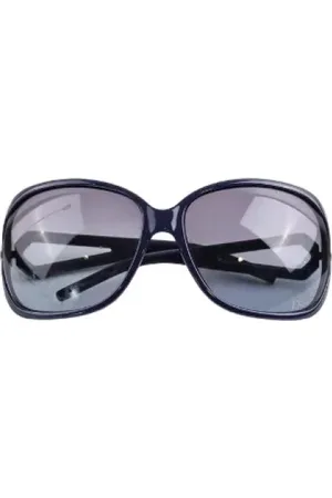 Dior Pre-owned, Dame, Blå, ONE SIZE, Tyl, Pre-owned Plast solbriller