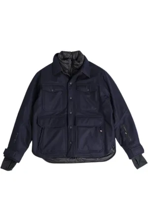 Moncler Jakke, Herre, Blå, L, Uld, Navy Antuco Jakke