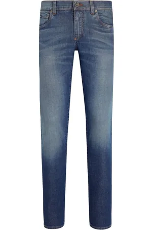 Dolce & Gabbana Jeans, Herre, Blå, M, Indigo Logo Detalje Jeans