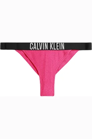 Calvin Klein Badetøj, Dame, Lyserød, S, Nylon, Brasiliansk Badetøj Kollektion Forår/Sommer