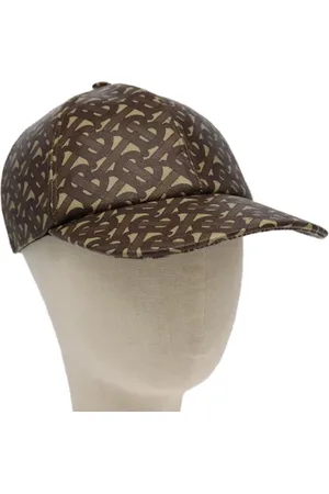 Burberry Pre-owned, Dame, Brun, ONE SIZE, Pre-owned Laeder hatte