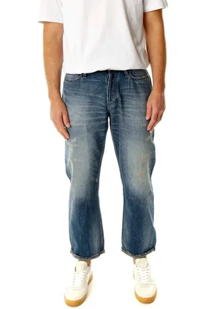 Denham Jeans, Herre, Blå, W33 L34, Denim, Afslappet pasform Mid Waist Jeans