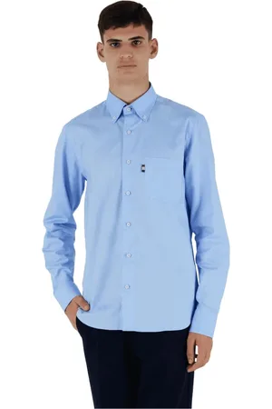 Aquascutum Skjorte, Herre, Blå, M, Bomuld, Aktiv Oxford Skjorte