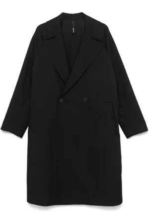 HEVO Frakke, Herre, Sort, XL, Uld, Dobbeltbrystet Sort Frakke Brindisi Stil