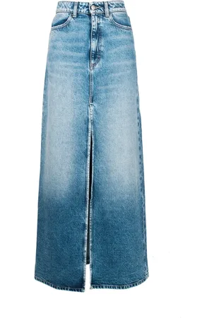 Icon Denim Nederdel, Dame, Blå, W24, Denim, Blå Denim Nederdel