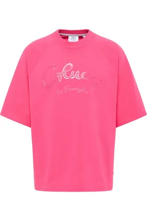 Carlo Colucci Top, Herre, Lyserød, M, Bomuld, Premium Familien Oversize T-Shirt