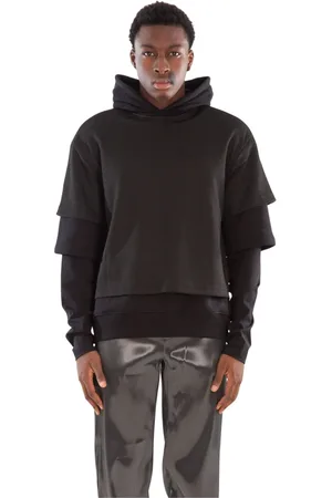 HELIOT EMIL Sweathshirts & Hoodies, Herre, Sort, S, 3-Lags hættetrøje i Blk01