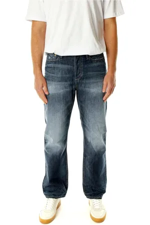 Denham Jeans, Herre, Blå, W38 L34, Denim, Afslappet pasform Mid Waist Jeans