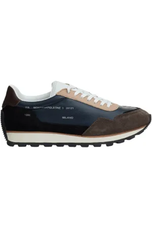 Hogan Sko, Herre, Flerfarvet, 43 EU, Læder, Sort Læder Sneakers Aw24
