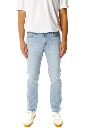 Lee Jeans, Herre, Blå, W31 L32, Denim, Afslappet pasform Mid Waist Jeans