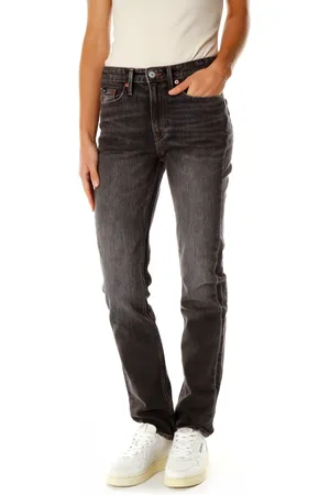Denham Jeans, Herre, Grå, W32 L32, Denim, Slim Fit Mid Waist Jeans