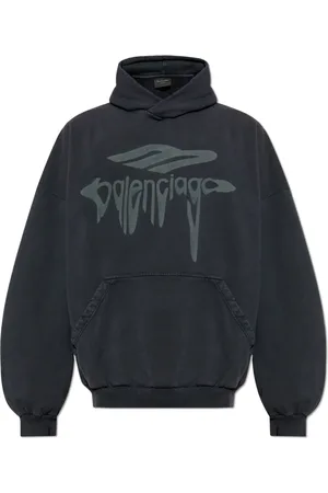 Balenciaga Sweathshirts & Hoodies, Herre, Grå, M, Bomuld, Sweatshirt med print