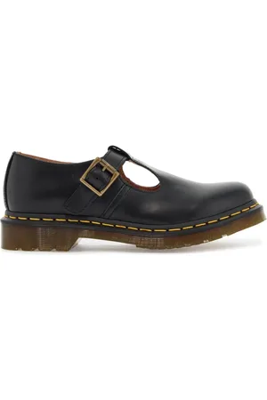Dr. Martens Sko, Dame, Sort, 36 EU, Læder, Klassiske Mary-Jane Polley Sko