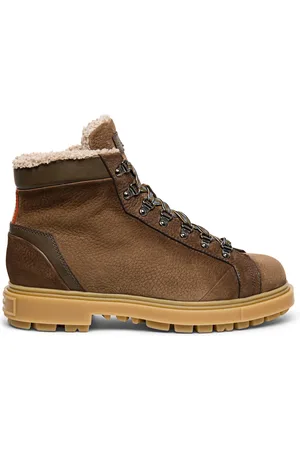 santoni Sko, Herre, Brun, 44 1/2 EU, Læder, Herre nubuck vandrestøvle